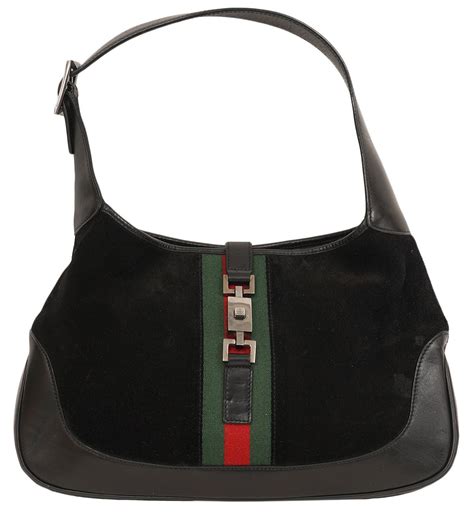 black vintage gucci handbag|vintage black Gucci shoulder bag.